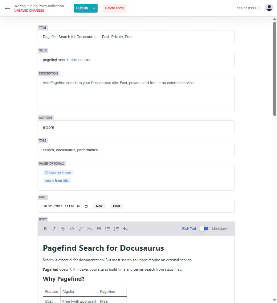 nocturne docsuarus themes premium pro
